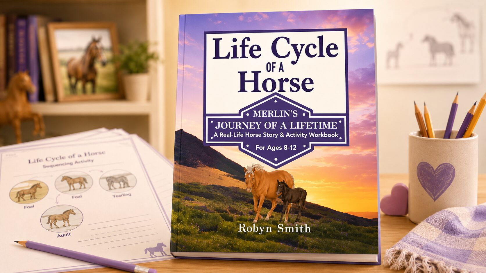 LC-Hero-image Life Cycle of a Horse Merlin workbook and activity pages for kids